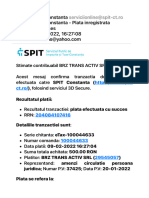 SPIT Constanta - Plata Inregistrata Cu Succes