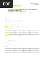 7th Jan 2023 - Database Testing - Mangesh Sir