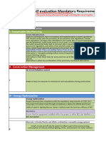 GRIHA V2019 Mandatory Feasibility Checklist