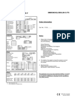 Hitachi 917/modular P Immunoglobulin G FS: Order Information