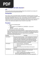 FICA - Posting in The Cash Journal