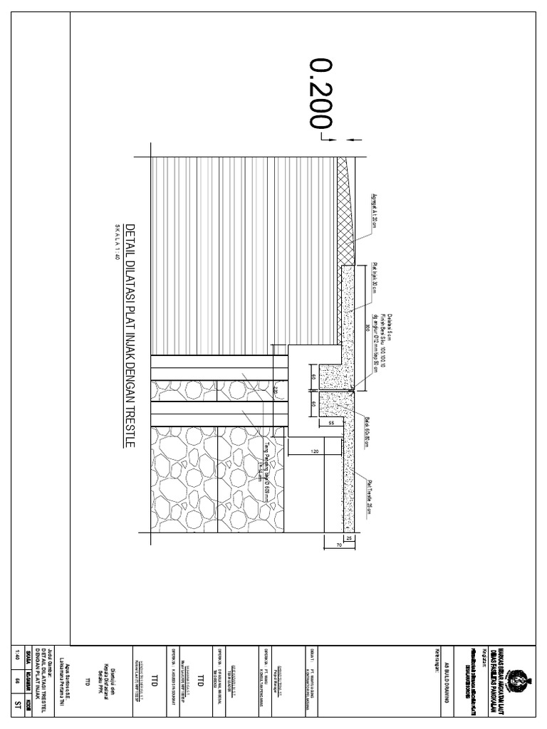 Detail Plat Injak dan Trestle | PDF