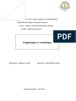 Linguistique Et Sémiotique RAZZOUKI Aziza