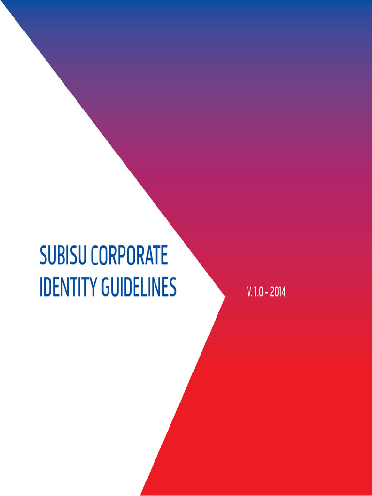Subisu Corporate Identity Guidelines | PDF | Logos | Typefaces