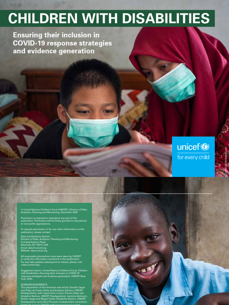 Children With Disabilities COVID19 Response Report English 2020 | PDF ...