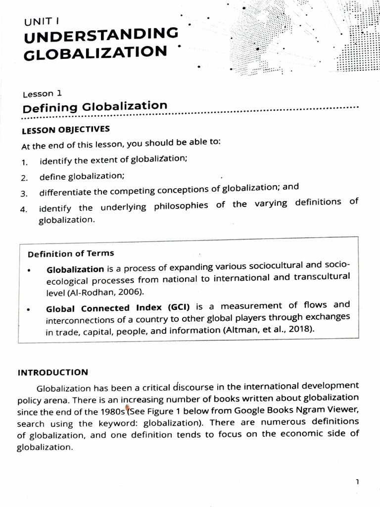 Defining Globalization: Key Concepts | PDF | Globalization | Trade