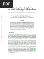 You Only Sample Once: Taming One-Step Text-To-Image Synthesis by Self-Cooperative Diffusion GANs