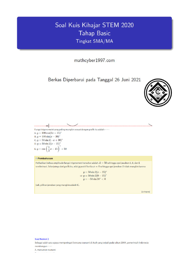 Pembahasan STEM SMA | PDF