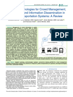 Sensing Technologies For Crowd Management Adaptation and Information Dissemination in Public Transportation Systems A Review
