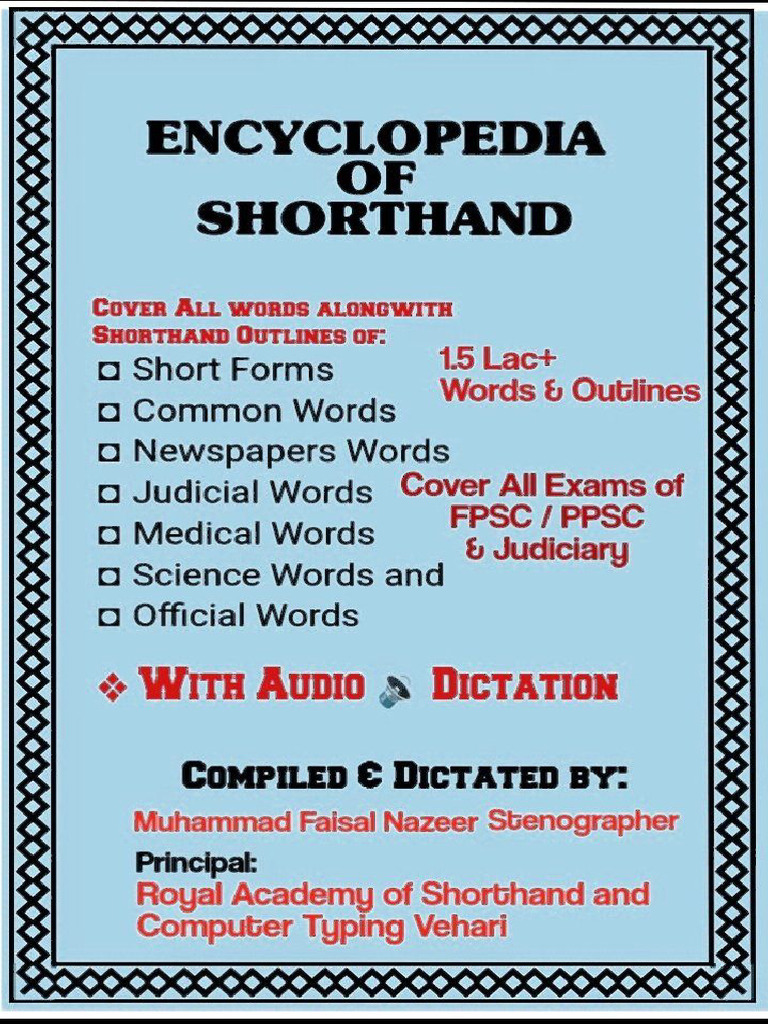 E-Encyclopaedia of Shorthand | PDF | Writing | Notation