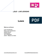 Laws - Lesson Notes 14 July 2022