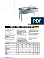 HD Plus Double Bowl Sinks On Legs: Range Composition