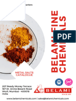 Belami Fine Chemicals - Metal Salts Catalogue