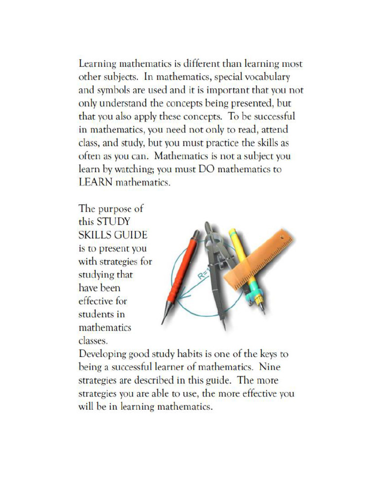 How To Learn Math | PDF