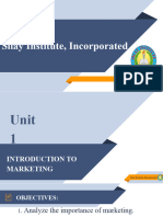 Unit 1 Introduction To Marketing
