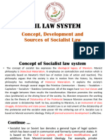 Concept, Dev. and Sources of Socialist Law