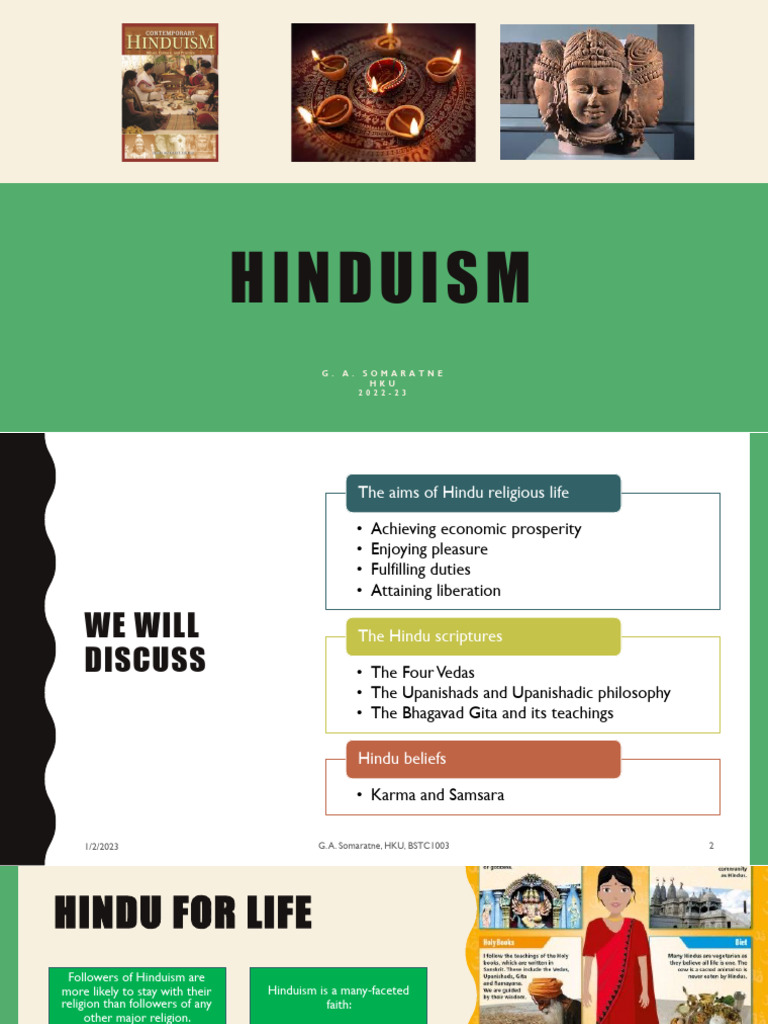 2 Class Hinduism Draft 10-12-2022 | PDF | Vedas | Brahman