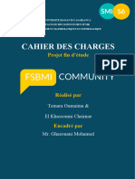 Cahier Des Charges - FSBMI COMMUNITY-corrigé