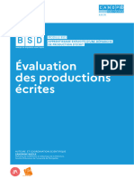 Évaluation Des Productions Écrites: Module BSD Apprentissage Explicite D'Une Démarche