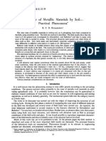 The Wear of Metallic Materials by Soil-Practical Phenomena