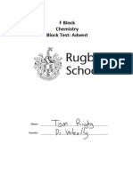 F Block Advent Chemistry Test 2021