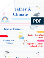 Science Subject For Middle School 7th Grade Weather Climate