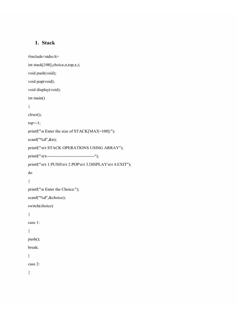 Data Structure in C | PDF