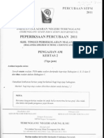 Trial STPM Terengganu 2011- Pa2