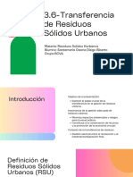 3.6 Transferencia de Residuos Sólidos Urbanos.