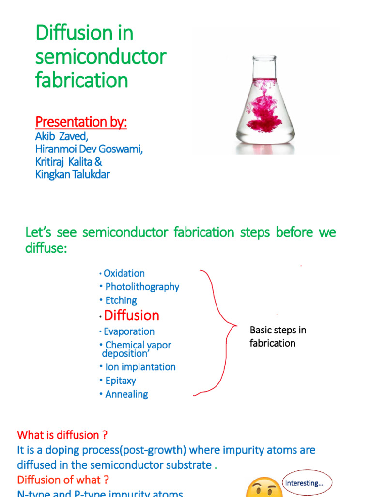 Semiconductor Fabrication: Diffusion Process | PDF | Doping ...