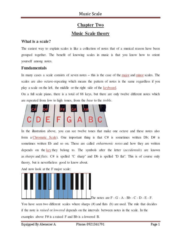 Understanding Music Scales | PDF | Scale (Music) | Minor Scale