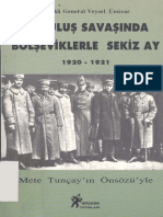 Veysel Ünüvar. Kurtuluş Savaşında Bolşeviklerle Sekiz Ay, 1920-1921 (1997)