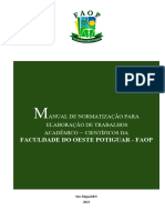 Manual Normatização - FAOP