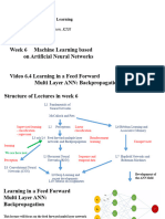 Learning in A Feed Forward Multiple Layer ANN - Backpropagation