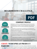 Boardroom Challenge CRISIS