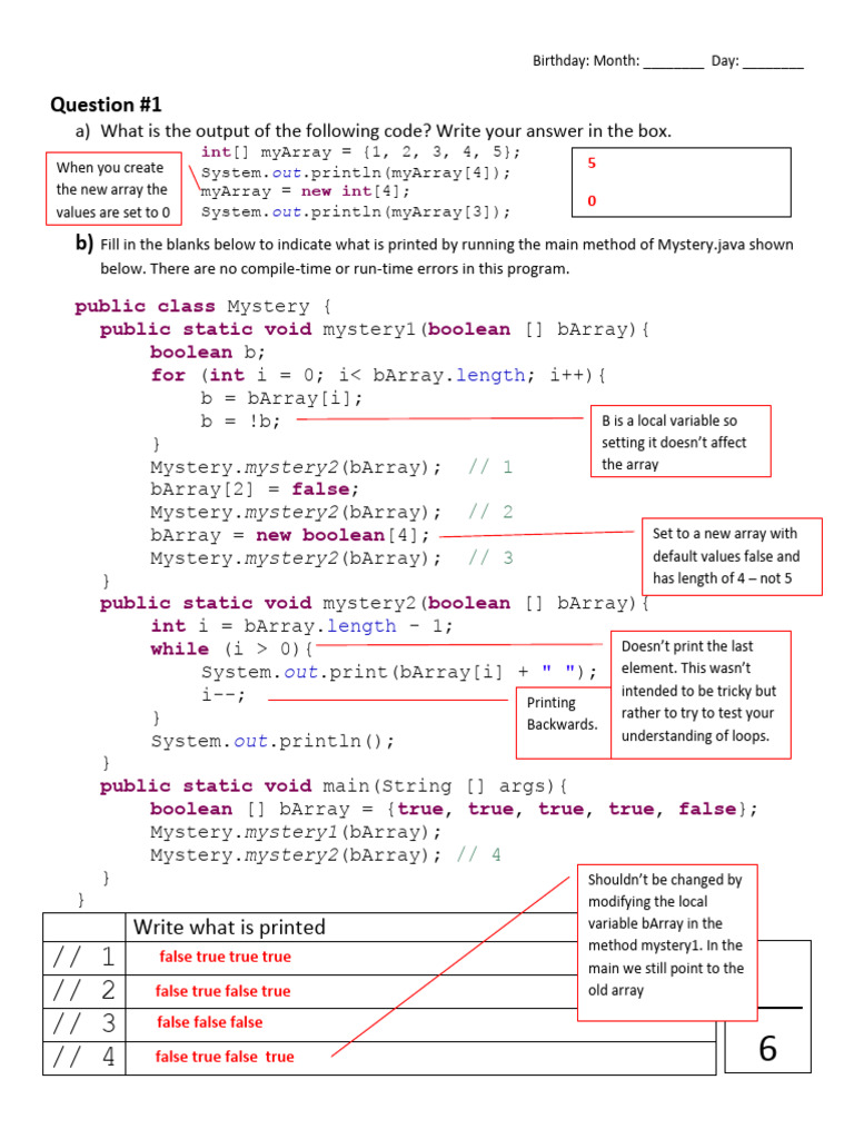 Java Code Analysis and Debugging Guide | PDF | Method (Computer ...