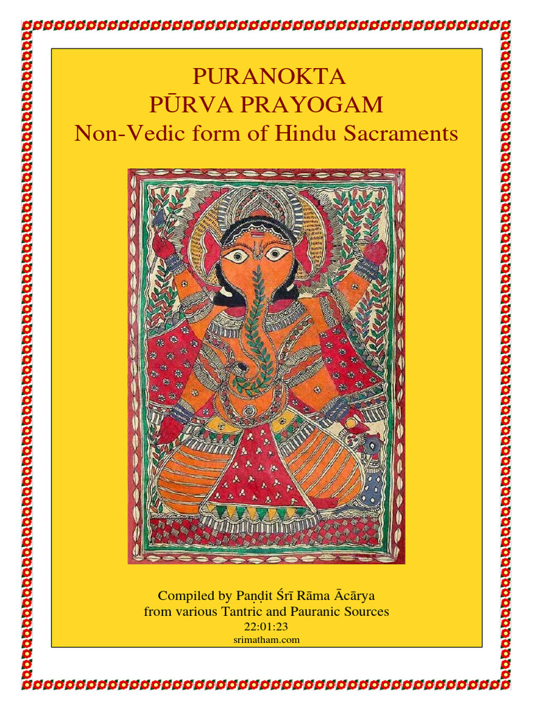 Puranokta Purva Prayogam Guide | PDF | Vedas | Mantra