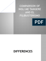 Comparison of Noli Me Tangere and El Filibusterismo
