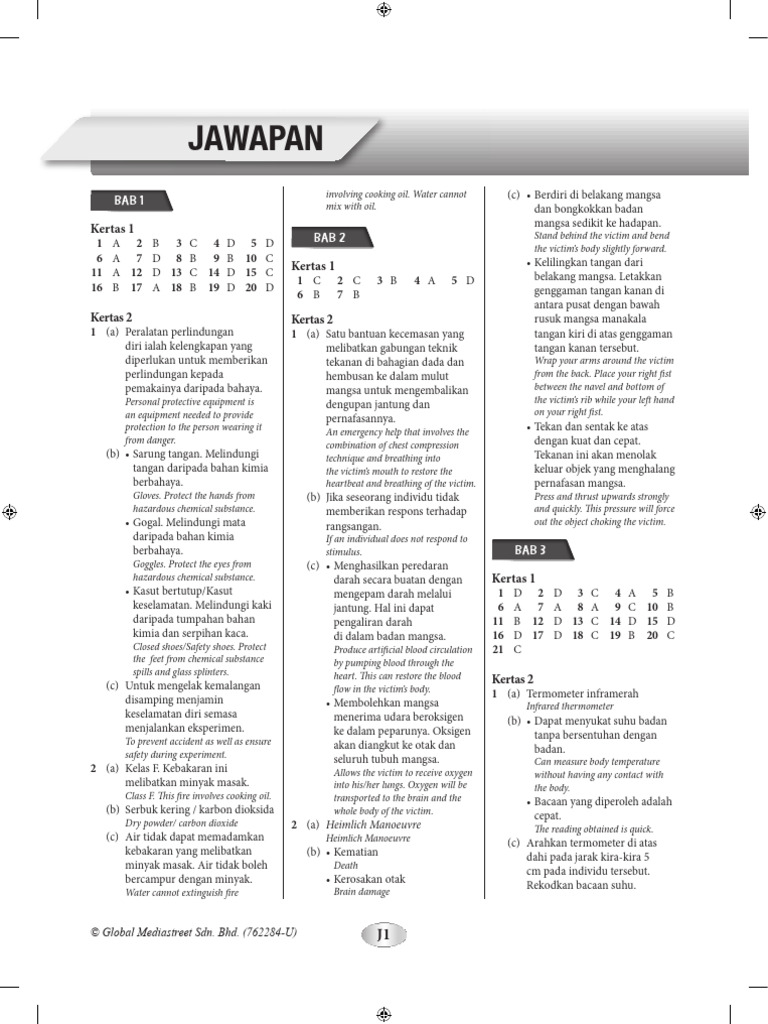 Jawapan Praktis Topikal Platinum SPM Sains Tingkatan 4 | PDF