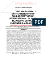 (Haudh Al Maa'uun Keys2023) Building Micro-Small Entrepreneurship Collaboration On International Islamic Boarding Schools (Indonesia-Malaysia)