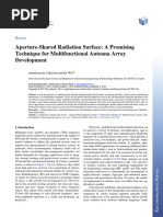 Aperture-Shared Radiation Surface A Promising Technique For Multifunctional Antenna Array Development