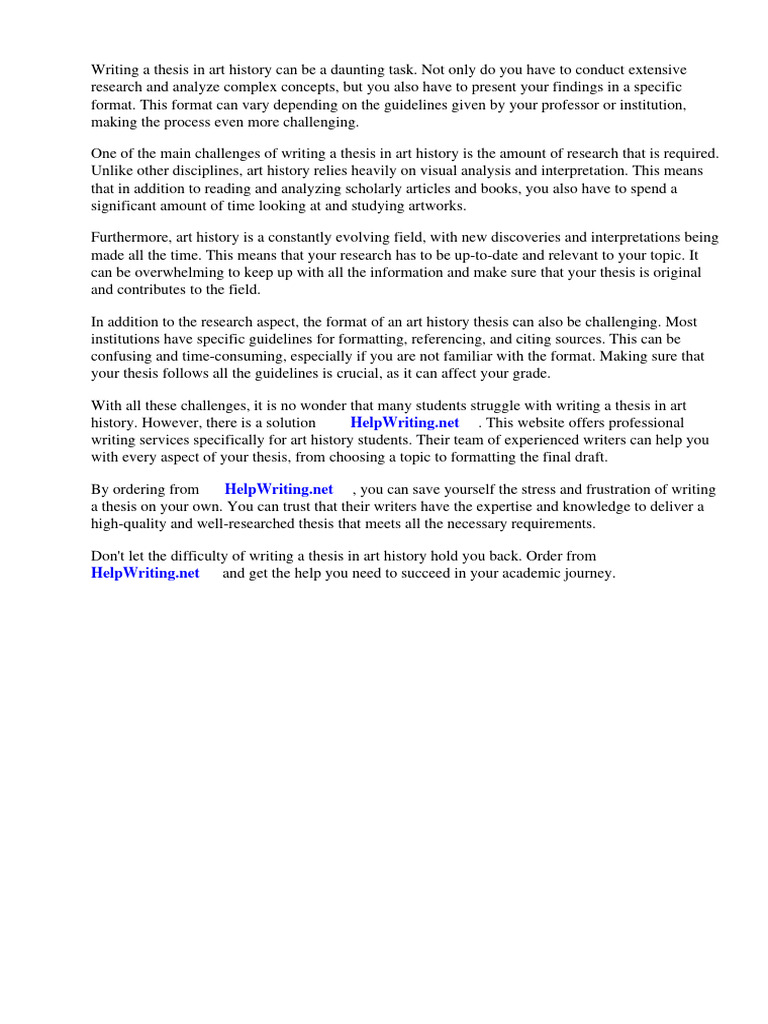 Art History Term Paper Format PDF Citation Portrait Painting