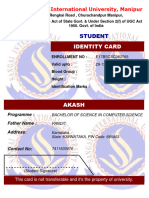 Identity Card: Student