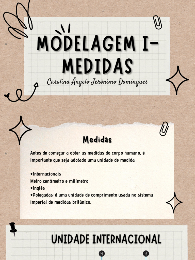 Modelagem I - Medidas | PDF | Polegada | Metro