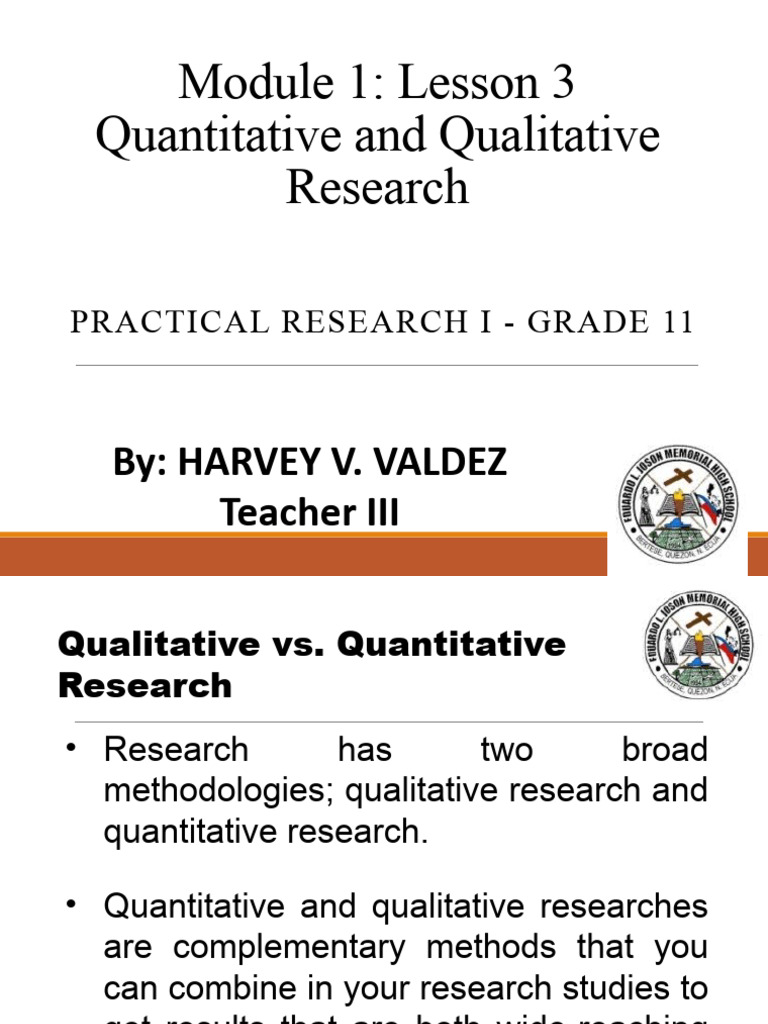 PR1 Module1 Lesson 34 Nature of Inquiry and Research | PDF ...