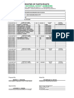 Roster of Participants 1