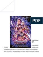 Avengers Endgame Poster Analysis 