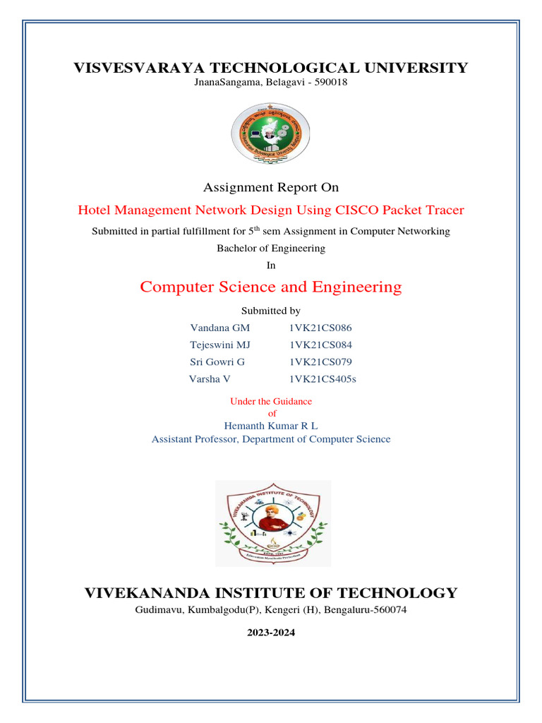 Cn Report Final Pdf Computer Network Network Switch