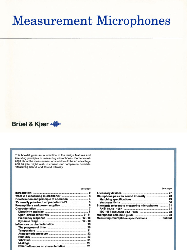 Bibliothek: Brüel & Kjær Catalog Series 4000 (1992