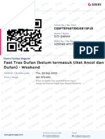 (Venue Ticket) Fast Trax Dufan (Belum Termasuk Tiket Ancol Dan Dufan) - Weekend - Dunia Fantasi Regular - V29740-4FC769A-081